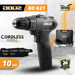Mesin Bor Baterai DOLIZ BD621 Cordless Drill