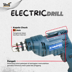 Mesin Bor KYUHO Electric Drill K450D