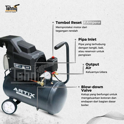 Kompresor Angin Listrik ARTIX DA 10-24 Direct Compressor