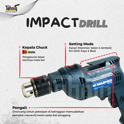 Mesin Bor Beton KYUHO K550i Impact Drill 13mm