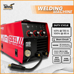 Mesin Las 2 Mode DAIDEN MIGi 135 XL