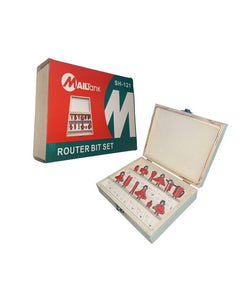 MAILTANK SH-121 Mata Profil Kayu Set 12 pcs Router Trimmer Trimer Bit